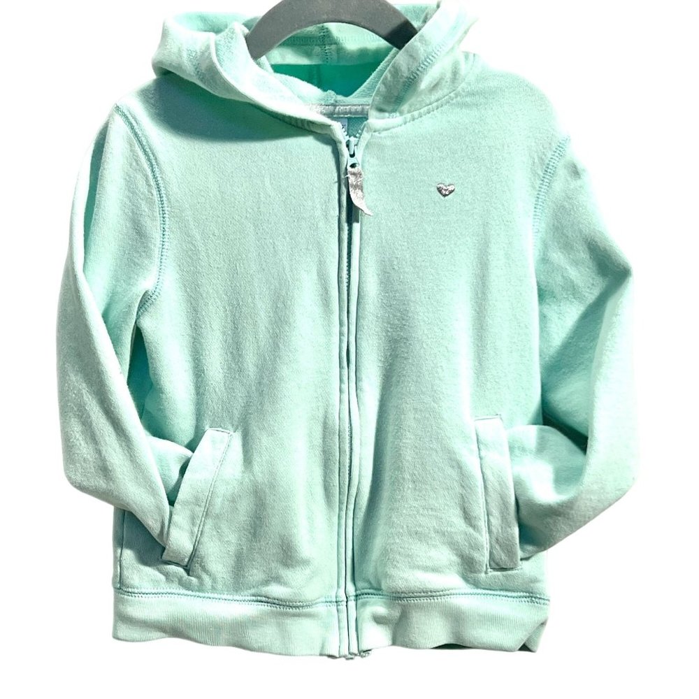 Carter’s Girl’s Teal Zip Up Hoodie 5T *Play Condition*